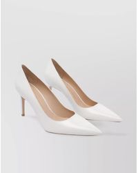 Stuart Weitzman - Pointed Toe Leather Stiletto Heel Pumps - Lyst