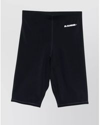 Jil Sander - Logo Elastic Waistband Stretch Cyclists Shorts - Lyst