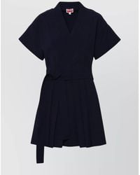 KENZO - Wool Mini Dress - Lyst