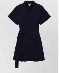KENZO - Wool Mini Dress - Lyst