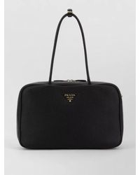 Prada - Deer Leather Shoulder Bag - Lyst