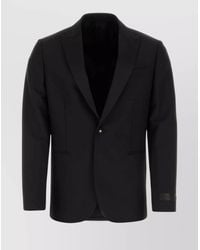 Versace - Wool Blend Blazer - Lyst
