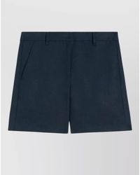Max Mara - Linen High-Rise Tailored Shorts - Lyst