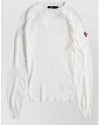 Moncler - Ribbed Slim-Fit Crew-Neck Jumper - Lyst