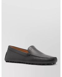 Tod's - Leather Gommino Loafers Metal Detail Sole - Lyst