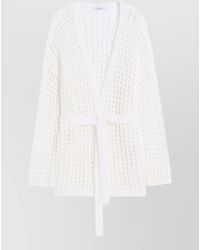Max Mara - Knitwear Belt Waist Long Sleeves Open Front - Lyst