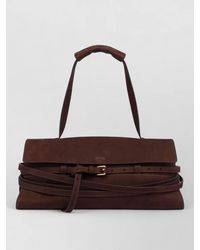 Moschino - Leather Shoulder Bag Adjustable Strap Handle - Lyst