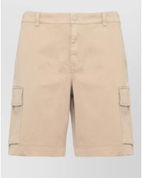 Woolrich - Cotton Cargo Bermuda Shorts - Lyst