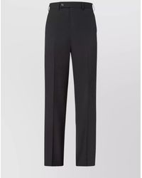 Fendi - Virgin Wool Slim Tapered Tailored Trousers - Lyst