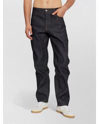 Lanvin - Straight Leg Denim Trousers Regular Fit - Lyst