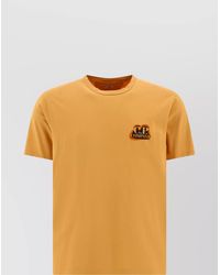 C.P. Company - Logo And Print Graphic Crew Neck T-Shirt - Lyst