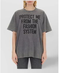 Moschino - Logo Oversize Crew Neck Graphic Print T-Shirt - Lyst