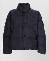 Stone Island - Hooded Bomber Jacket Padded Logo Patch - Lyst
