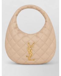 Saint Laurent - Quilted Logo Tote Bag - Lyst