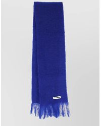 Jil Sander - Soft Scarf Fringed Edges Refined Design - Lyst