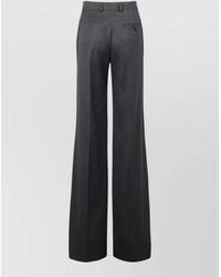Stella McCartney - Wool Tailored High Waist Wide Leg Trousers - Lyst