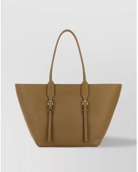 Michael Kors - Moore Shopping Bag With Buckle And Double Handles - Lyst