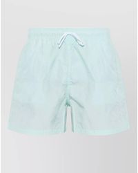 Emporio Armani - Swim Shorts Drawstring Waist Elastic Logo Side - Lyst