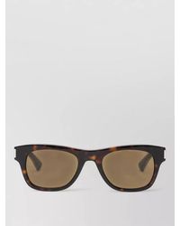 Saint Laurent - Square Sunglasses Tinted Lenses Tortoiseshell Frame - Lyst