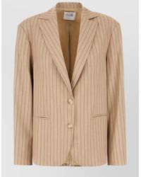 LE SULLY STUDIO - Pinstripe Jacket And Gilet Long Sleeves - Lyst
