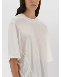 Rick Owens - Oversized Cotton Short-Sleeve T-Shirt - Lyst