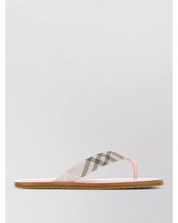 Burberry - Fabric Thong Slides Flat Sole Open Toe - Lyst