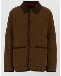 A.P.C. - Leone Stretch Nylon Collared Jacket - Lyst