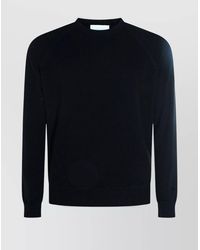 Malo - Long Sleeve Ribbed Cuff Crew Neck Sweater - Lyst