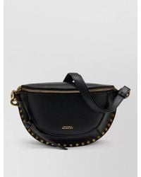 Isabel Marant - Skano Hammered Leather Belt Bag With Studs - Lyst