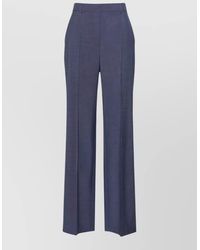 Max Mara - High Waist Tailored Wide Leg Trousers - Lyst