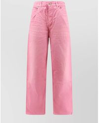 Balenciaga - Loose Fit Trousers With Distressed Accents - Lyst