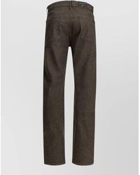 7 For All Mankind - Denim Trousers Straight Leg Belt Loops Pockets - Lyst
