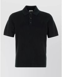 Burberry - Wool Polo Shirt Short Sleeves Collar - Lyst