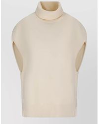 TOTEME - Wool Roll Neck Sleeveless Vest - Lyst