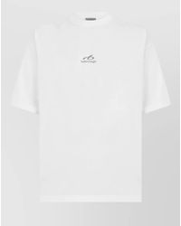 Balenciaga - Cotton Ribbed-Crew-Neck Short-Sleeve Regular-Fit T-Shirt - Lyst
