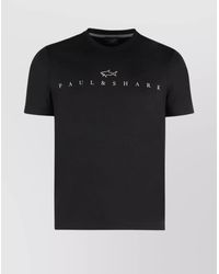 Paul & Shark - Ribbed Crew-Neck Short-Sleeve T-Shirt - Lyst