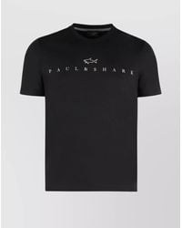 Paul & Shark - Ribbed Crew-Neck Short-Sleeve T-Shirt - Lyst