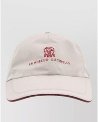 Brunello Cucinelli - Logo Baseball Cap Curved Brim Design - Lyst