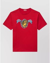 KENZO - Gots Cotton T Shirt Jumping Tiger - Lyst