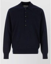 Dries Van Noten - Wool Muano Sweater Long Sleeve Polo - Lyst