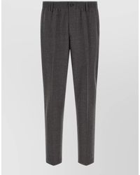 Cellar Door - Virgin Wool Tapered Tailored Trousers - Lyst