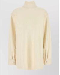 Jil Sander - Wool Blend Blouse - Lyst