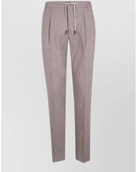 Incotex - Chino Pants Elastic Drawstring Waist Pleats - Lyst