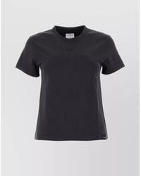 Courreges - Cotton Logo Print Regular Fit T Shirt - Lyst