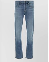 7 For All Mankind - Slim Fit Mid Rise Stretch Denim Jeans - Lyst