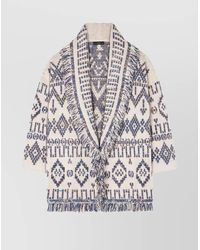 Alanui - Wool Cardigan With Belted Waist And Fringe - Lyst