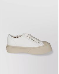 Marni - Leather Low-Top Sneakers - Lyst