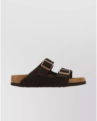 Birkenstock - Suede Leather Arizona Slides - Lyst
