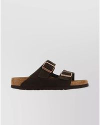 Birkenstock - Suede Leather Slides - Lyst