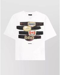 DSquared² - Cotton Loose-Fit Graphic-Print Short-Sleeve T-Shirt - Lyst